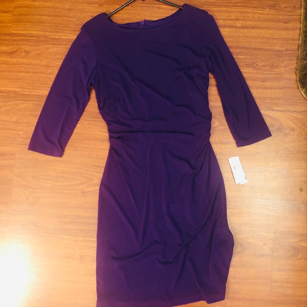 Purple mini dress